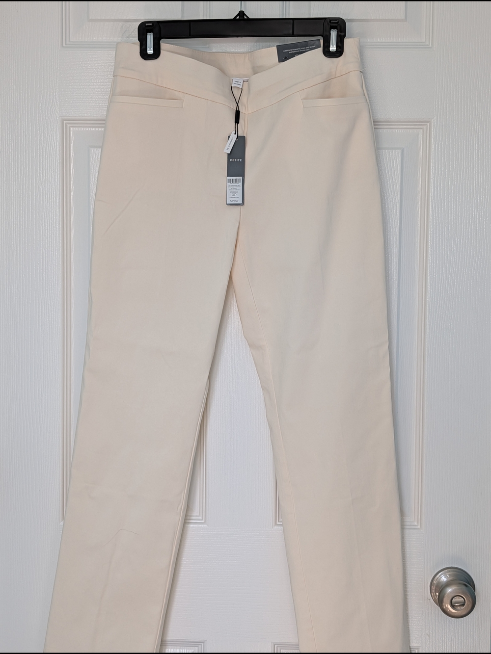Chico's Cream Ankle-Length Straight Pants